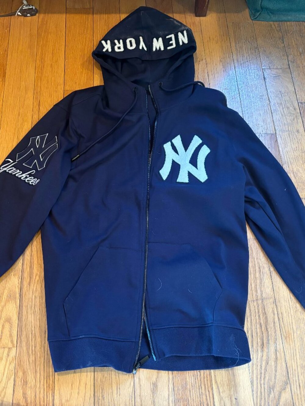 New York Yankees Men's Zip Front Hoodie